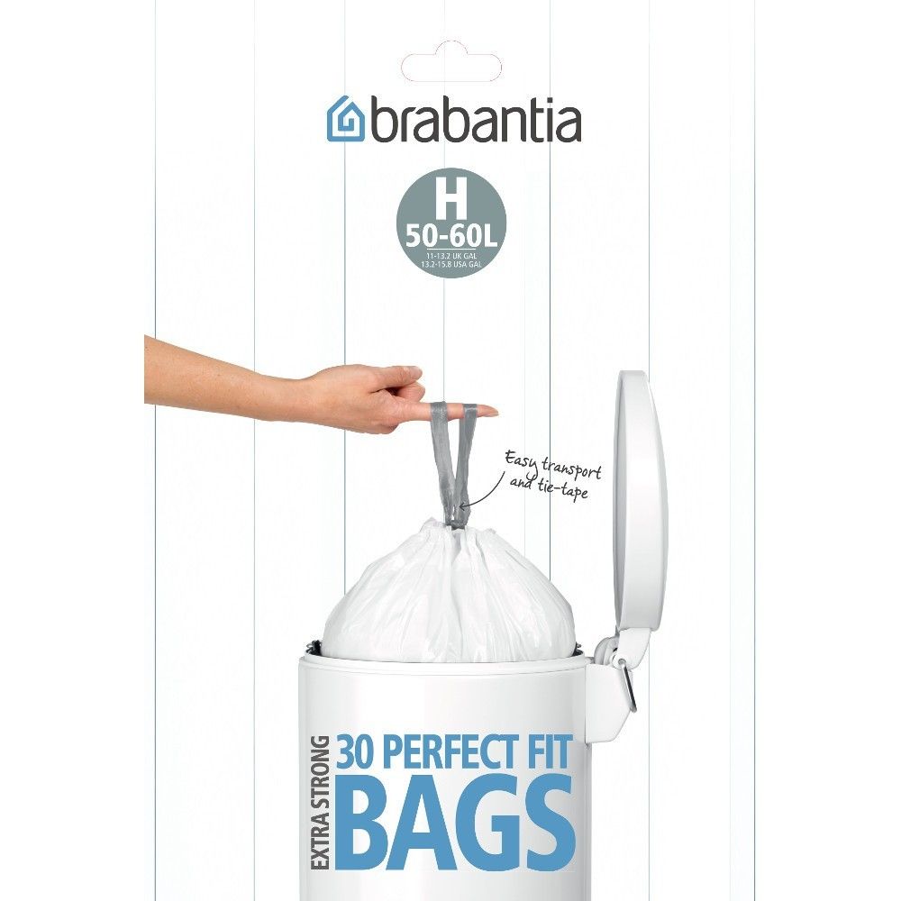 Afvalzak met trekbandsluiting PerfectFit H, 10 stuksrol