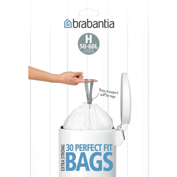 Afvalzak met trekbandsluiting PerfectFit H, 10 stuksrol