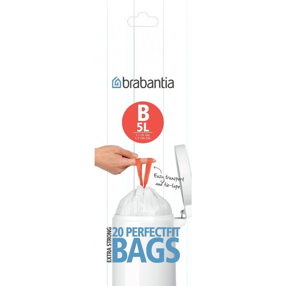 Afvalzak met trekbandsluiting PerfectFit B 20 stuksrol