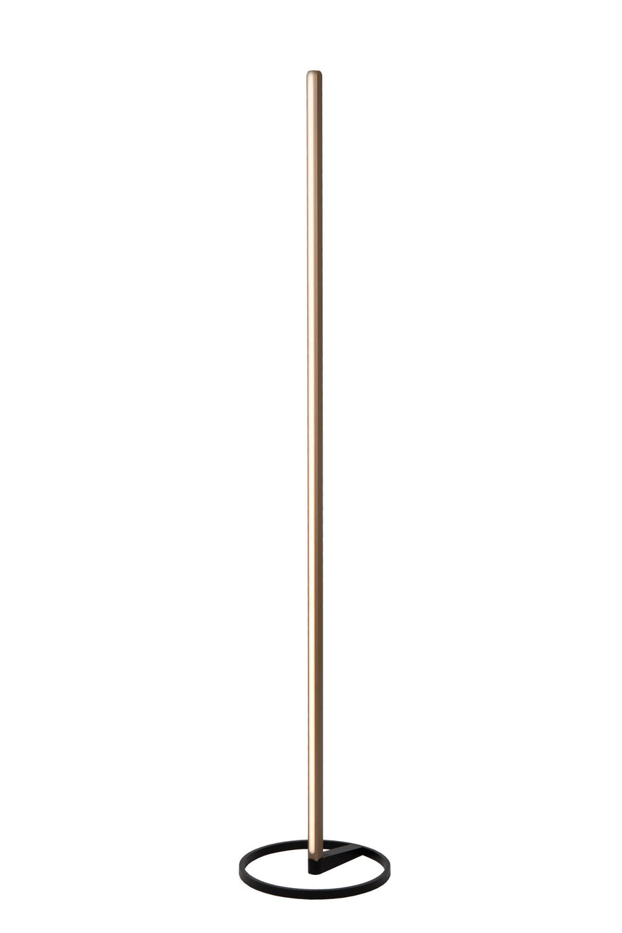 Lucide BRAGA dimbare LED-vloerlamp Ø 29,7 cm, 22 W, 2700–4000 K, koffie