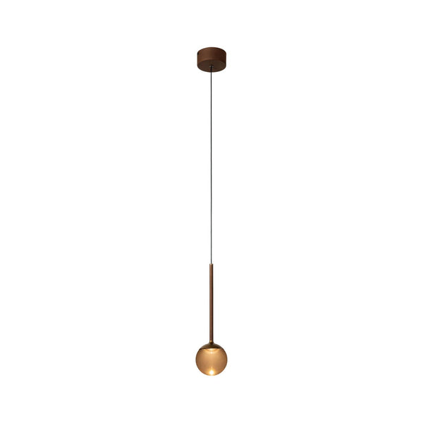 Lucide CALINA dimbare LED-hanglamp Ø 9,9 cm, 7 W, 2200–3300 K, koffie