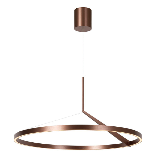 Lucide APPLAUSE dimbare LED-hanglamp met bewegingssensor Ø 80 cm, 50 W, 2700–4000 K, koffie