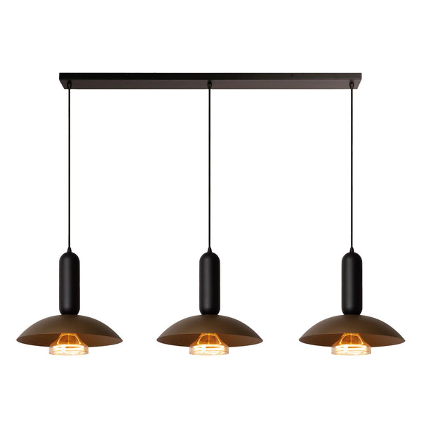 Lucide GRANTHAM hanglamp 3 × E27, koffie