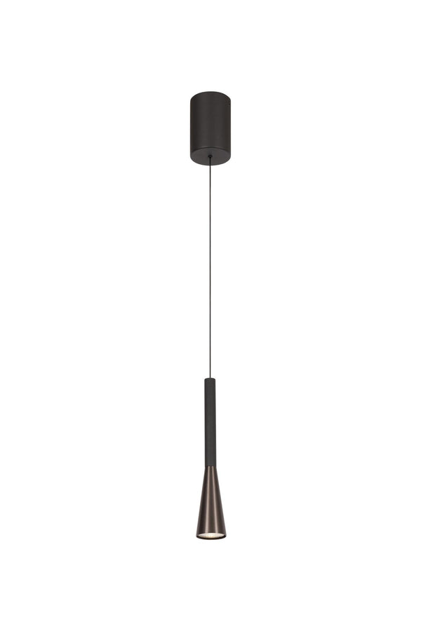 Lucide JOAKIM dimbare LED-hanglamp Ø 7,7 cm, 7 W, 2700–4000 K, koffie