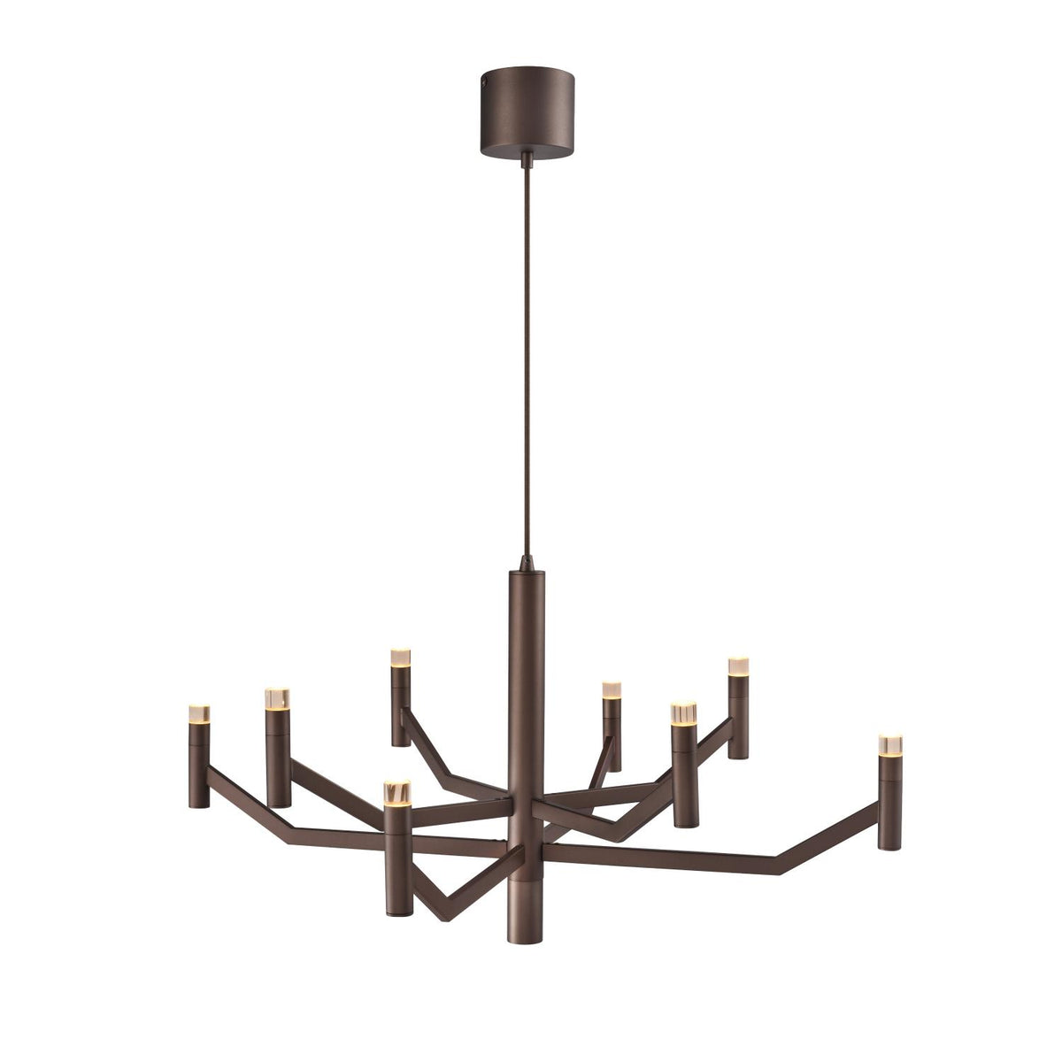 Lucide WELLINGTON dimbare LED-hanglamp Ø 80 cm, koffie