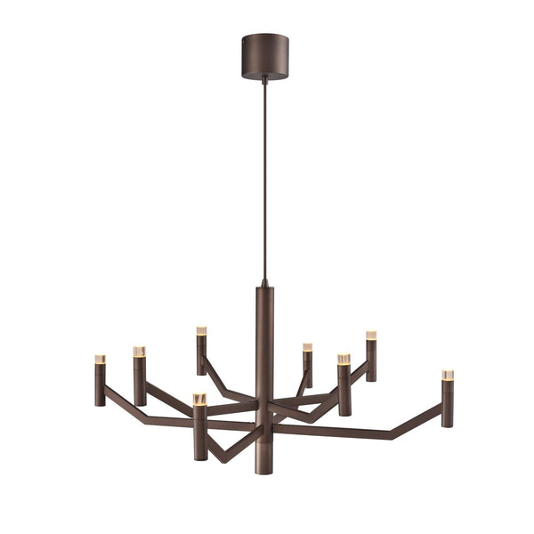 Lucide WELLINGTON dimbare LED-hanglamp Ø 80 cm, koffie