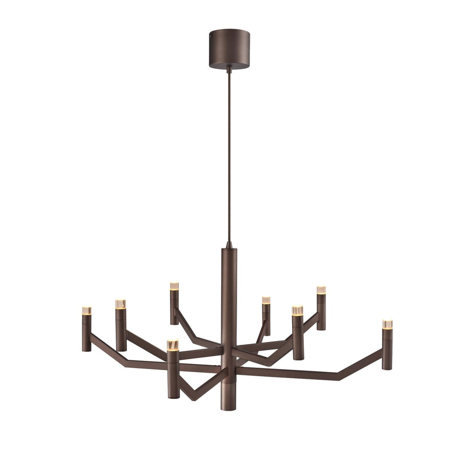 Lucide WELLINGTON dimbare LED-hanglamp Ø 80 cm, koffie