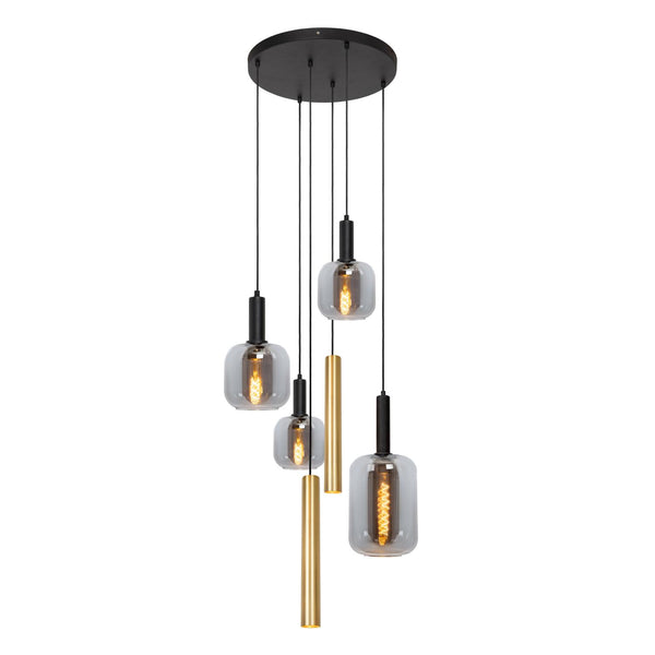 Lucide JOANET hanglamp Ø 65 cm, 3 × E27, messing