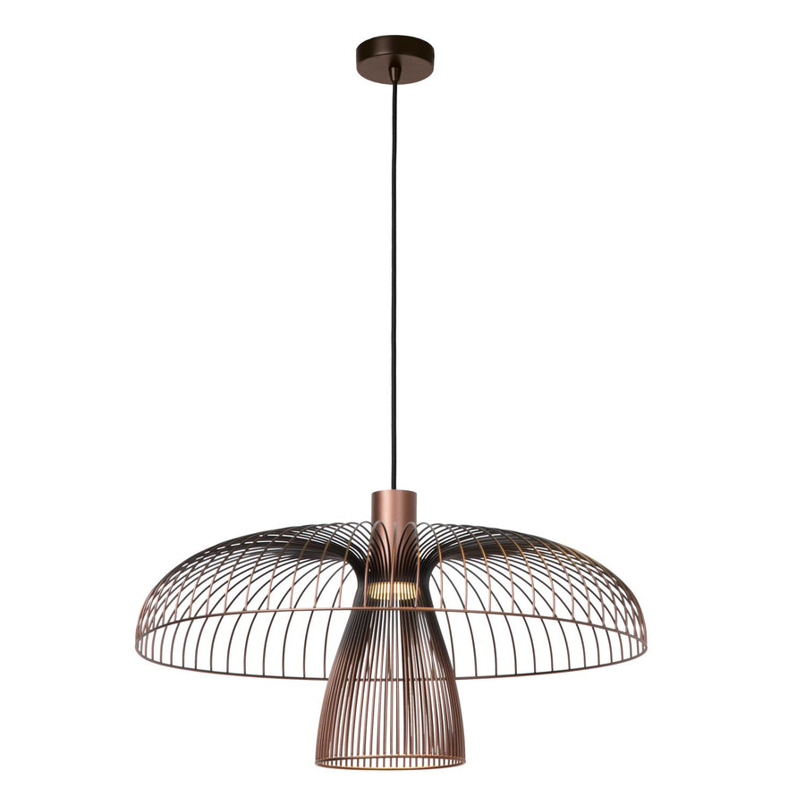 Lucide NIGELLA hanglamp Ø 60 cm, GU10, koffie