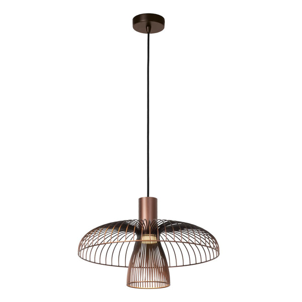 Lucide NIGELLA hanglamp Ø 40,5 cm, GU10, koffie