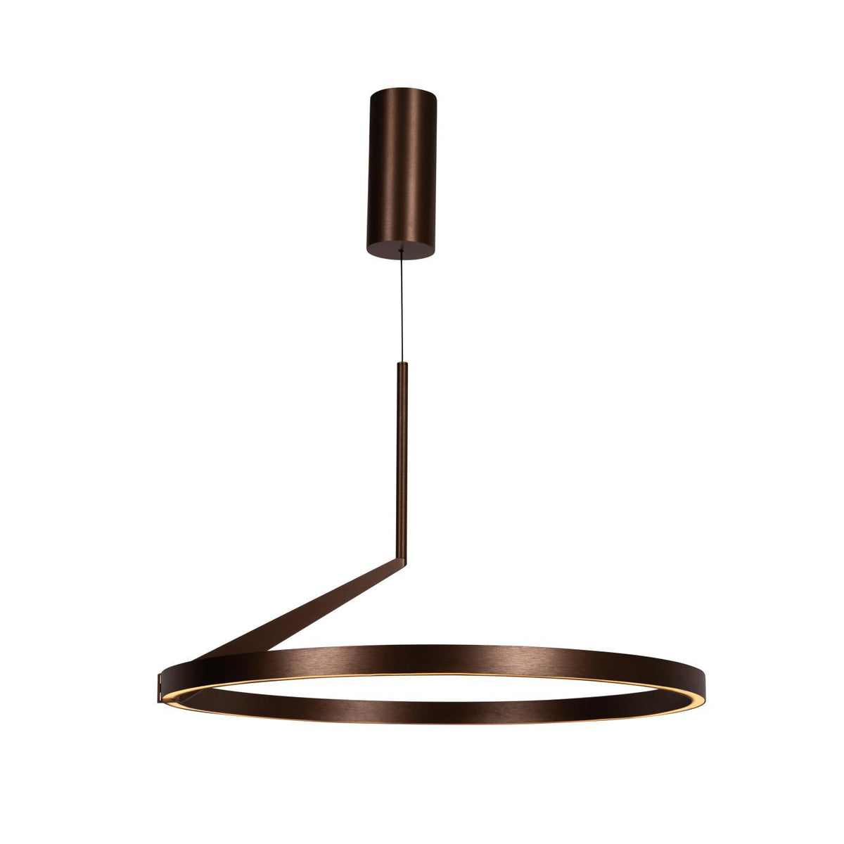 Lucide APPLAUSE dimbare LED-hanglamp met bewegingssensor Ø 60 cm, 32 W, 2700–4000 K, koffie