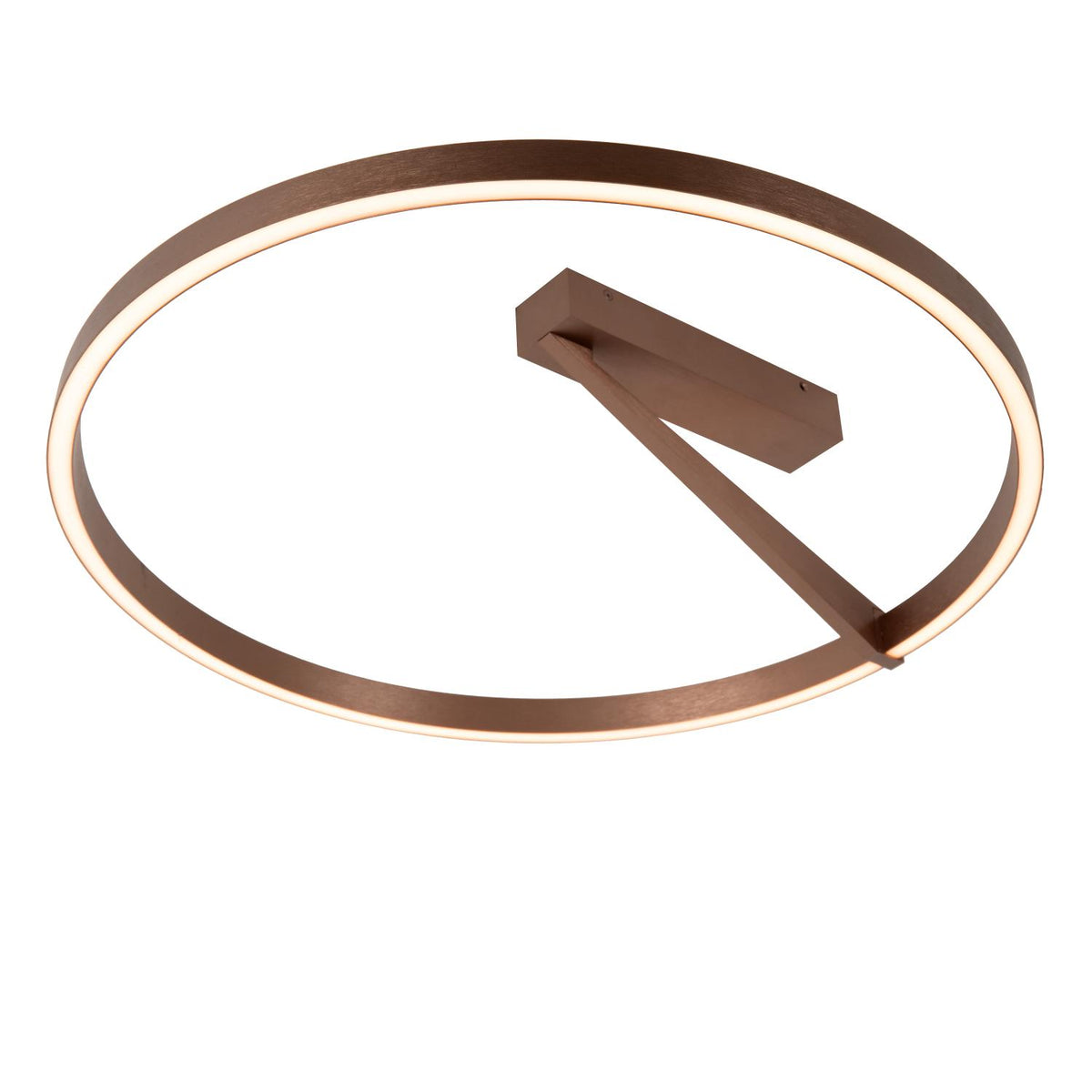Lucide APPLAUSE dimbare LED-plafondlamp Ø 60 cm, 40 W, 2200–4000 K, koffie