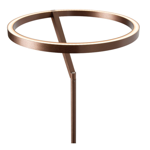 Lucide APPLAUSE dimbare LED-vloerlamp Ø 33 cm, 2700–4000 K, koffie