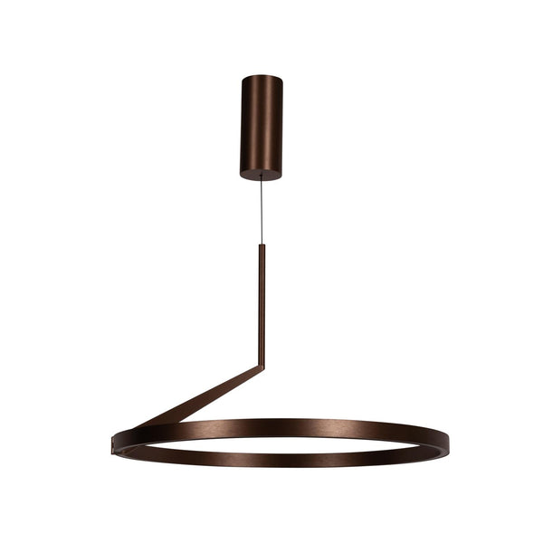 Lucide APPLAUSE dimbare LED-hanglamp met bewegingssensor Ø 60 cm, 32 W, 2700–4000 K, koffie