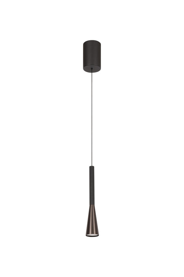 Lucide JOAKIM dimbare LED-hanglamp Ø 7,7 cm, 7 W, 2700–4000 K, koffie
