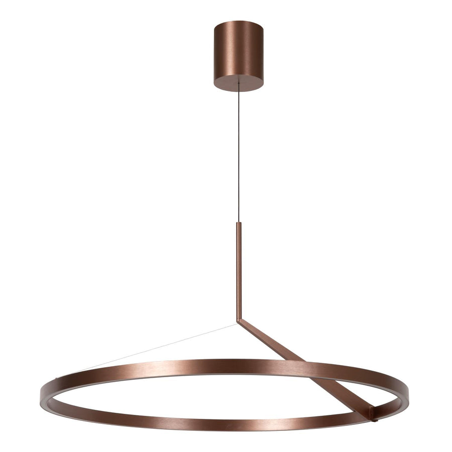 Lucide APPLAUSE dimbare LED-hanglamp met bewegingssensor Ø 80 cm, 50 W, 2700–4000 K, koffie