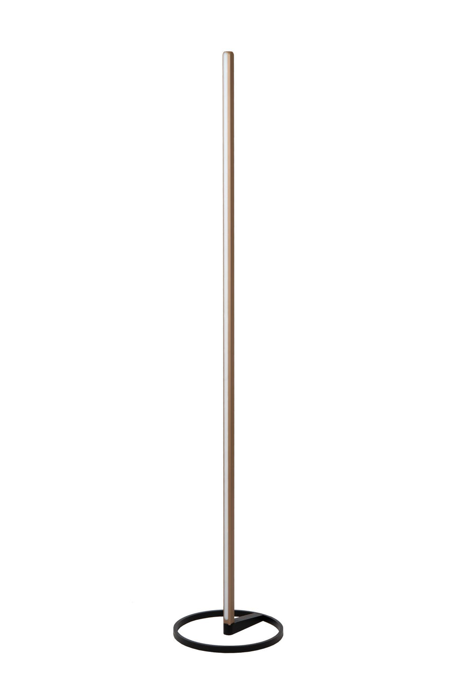 Lucide BRAGA dimbare LED-vloerlamp Ø 29,7 cm, 22 W, 2700–4000 K, koffie