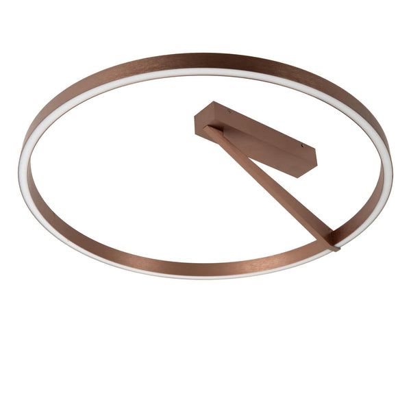 Lucide APPLAUSE dimbare LED-plafondlamp Ø 60 cm, 40 W, 2200–4000 K, koffie