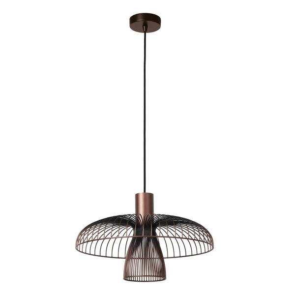 Lucide NIGELLA hanglamp Ø 40,5 cm, GU10, koffie