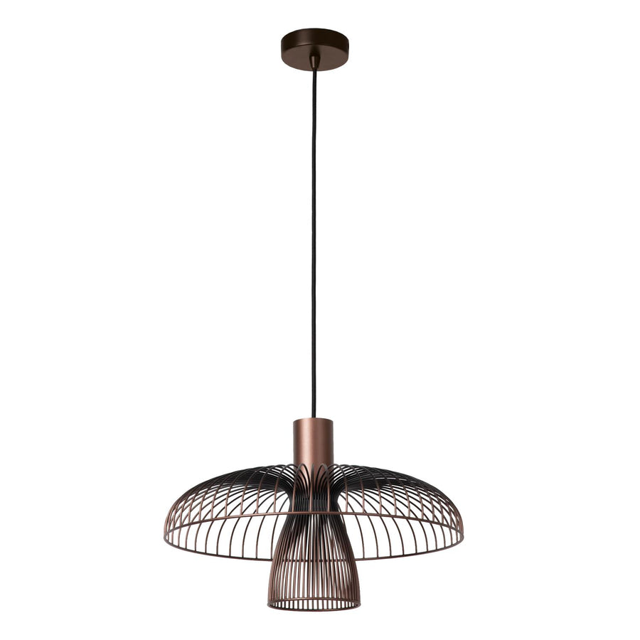 Lucide NIGELLA hanglamp Ø 40,5 cm, GU10, koffie
