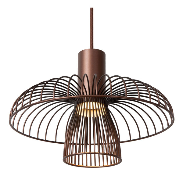 Lucide NIGELLA hanglamp 3 × GU10, koffie