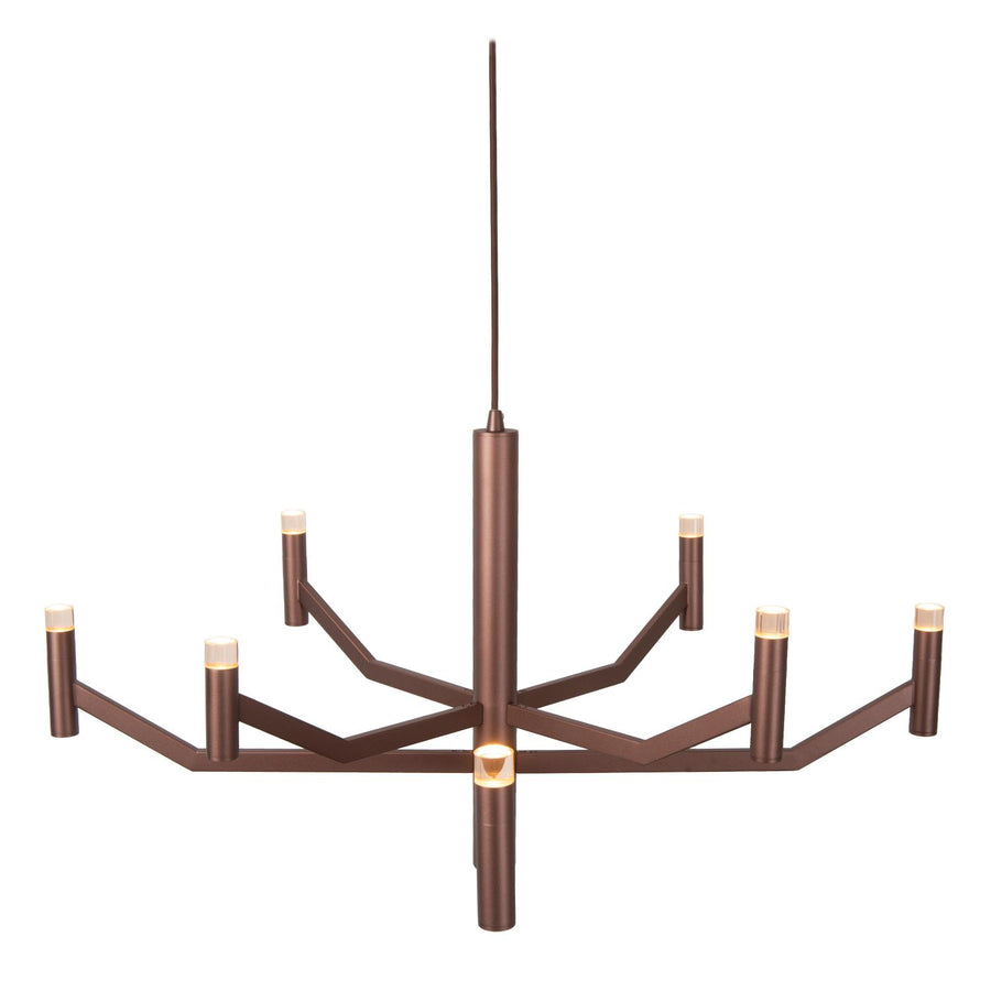 Lucide WELLINGTON dimbare LED-hanglamp Ø 80 cm, koffie