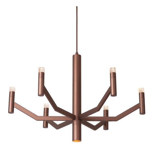 Lucide WELLINGTON dimbare LED-hanglamp Ø 60 cm, koffie