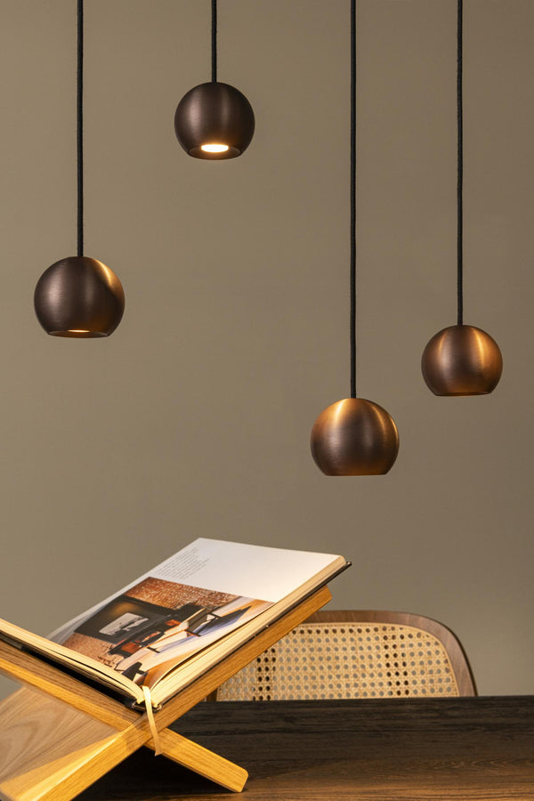 Lucide MONTANA dimbare LED-hanglamp 13 × 5,7 W, 2700–4000 K, koffie