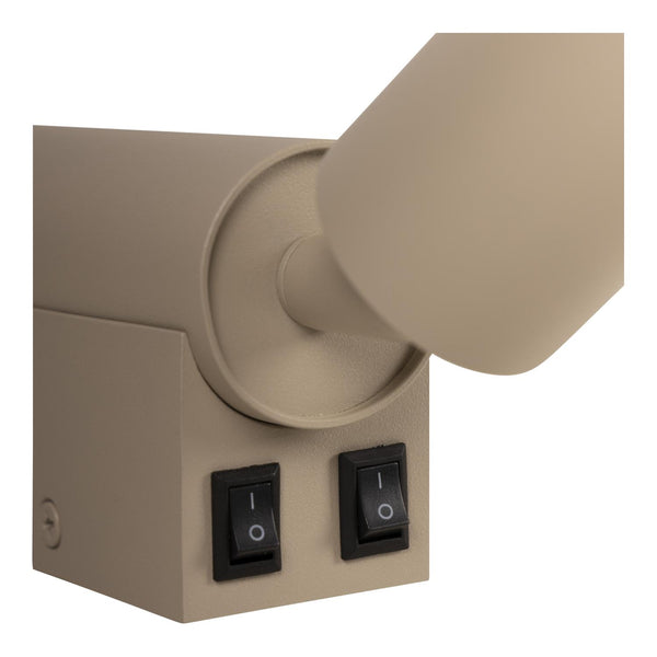 Lucide OTIMO wandspot 2 × GU10, koffie