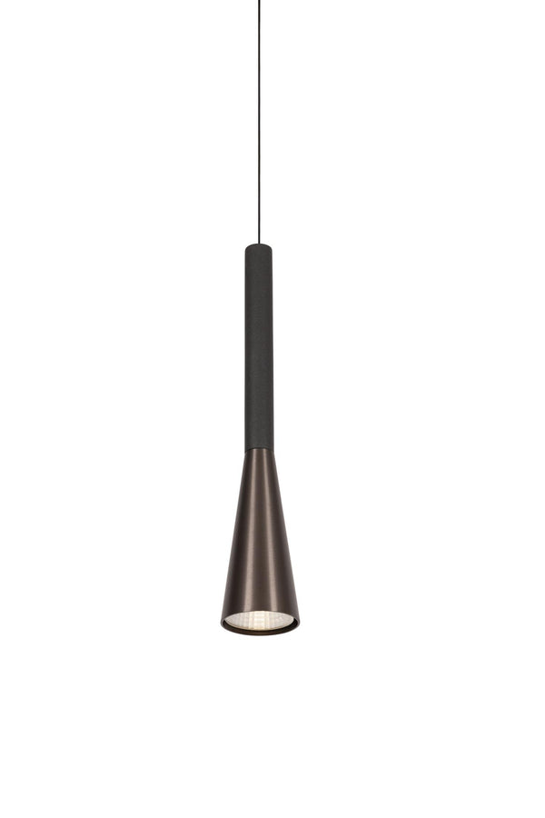 Lucide JOAKIM dimbare LED-hanglamp Ø 7,7 cm, 7 W, 2700–4000 K, koffie