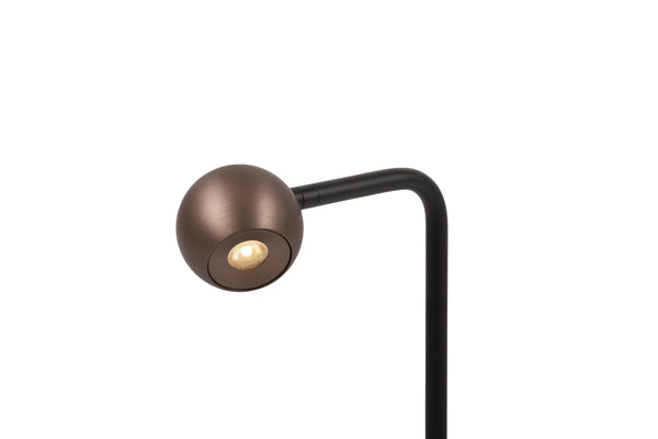 Lucide MONTANA dimbare LED-vloerlamp 6,3 W, koffie