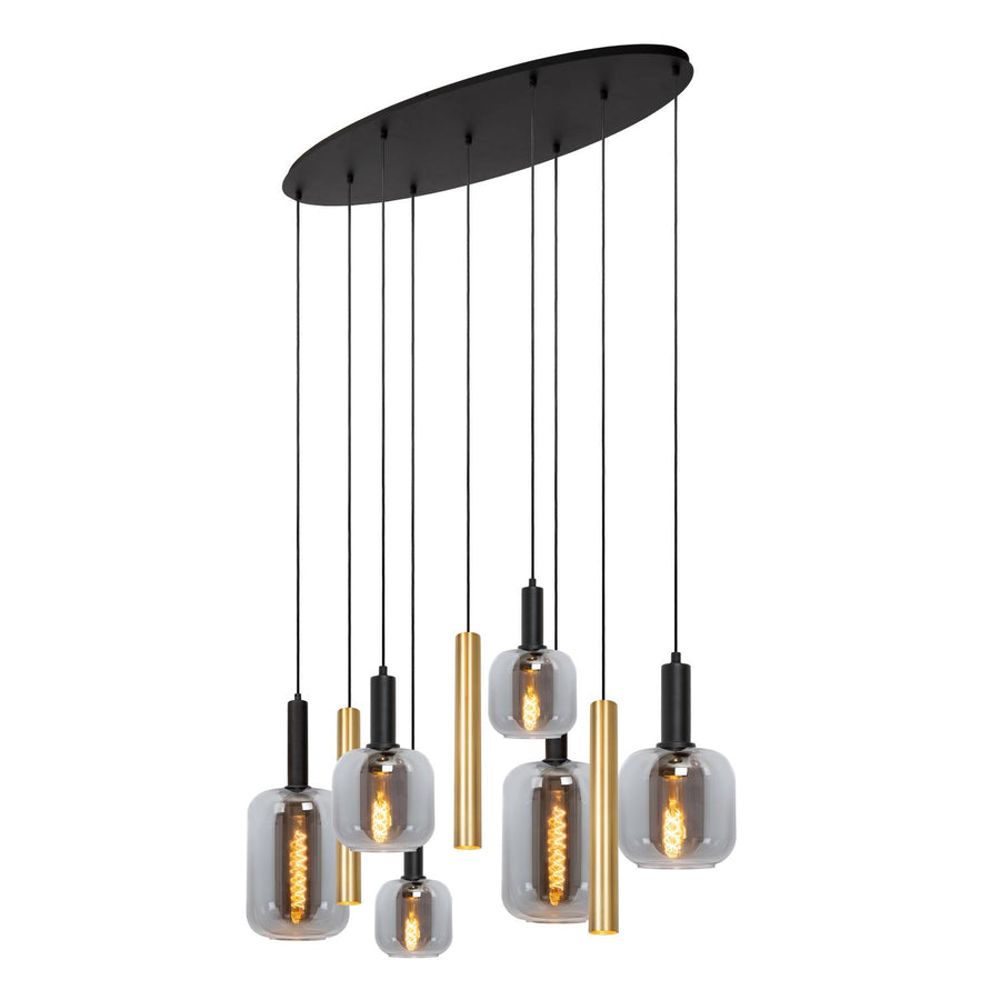 Lucide JOANET hanglamp 4 × E27, messing