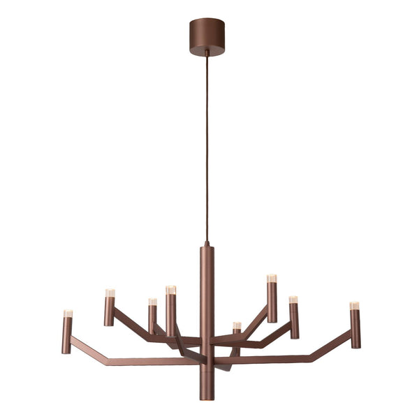 Lucide WELLINGTON dimbare LED-hanglamp Ø 80 cm, koffie