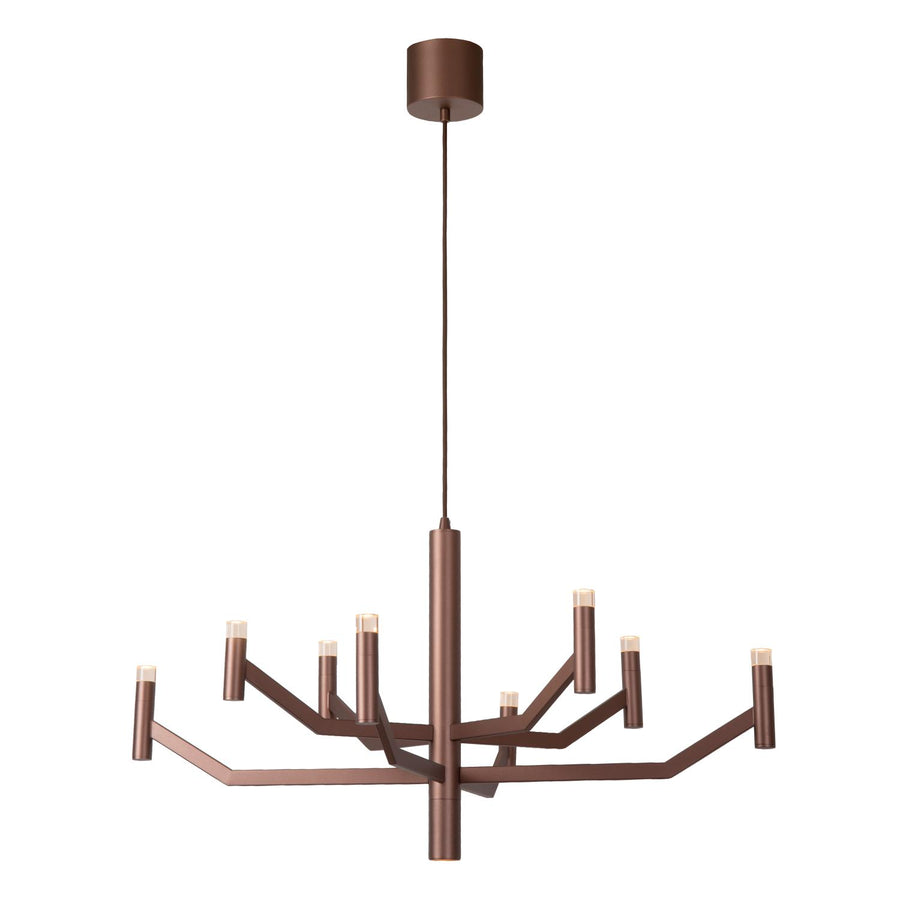 Lucide WELLINGTON dimbare LED-hanglamp Ø 80 cm, koffie