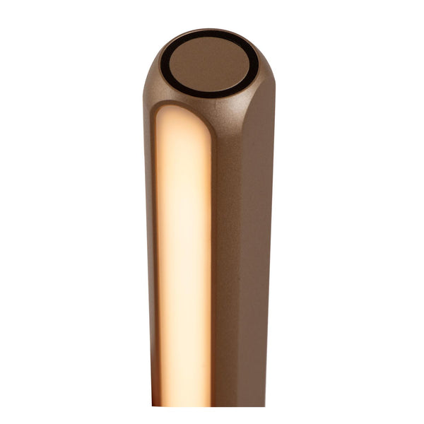 Lucide BRAGA dimbare LED-vloerlamp Ø 29,7 cm, 22 W, 2700–4000 K, koffie