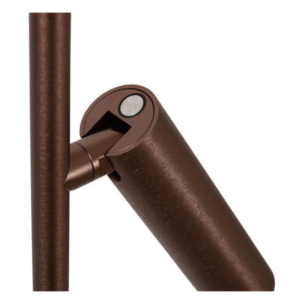 Lucide APPLAUSE dimbare LED-vloerlamp Ø 33 cm, 2700–4000 K, koffie