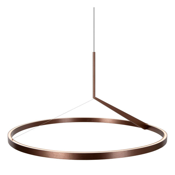 Lucide APPLAUSE dimbare LED-hanglamp met bewegingssensor Ø 80 cm, 50 W, 2700–4000 K, koffie