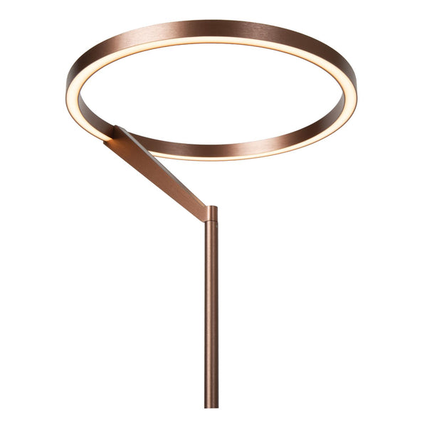 Lucide APPLAUSE dimbare LED-vloerlamp Ø 33 cm, 2700–4000 K, koffie