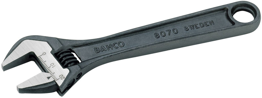 Moersleutel bahco, lengte 25,5 cm, omkeerbare bek max 31 mm.