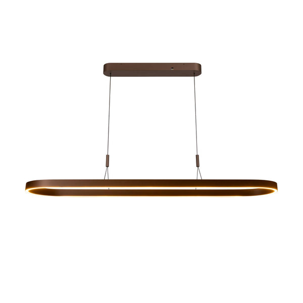Lucide LIANE dimbare LED-hanglamp 2 × 40 W, 2700–4000 K, roestbruin