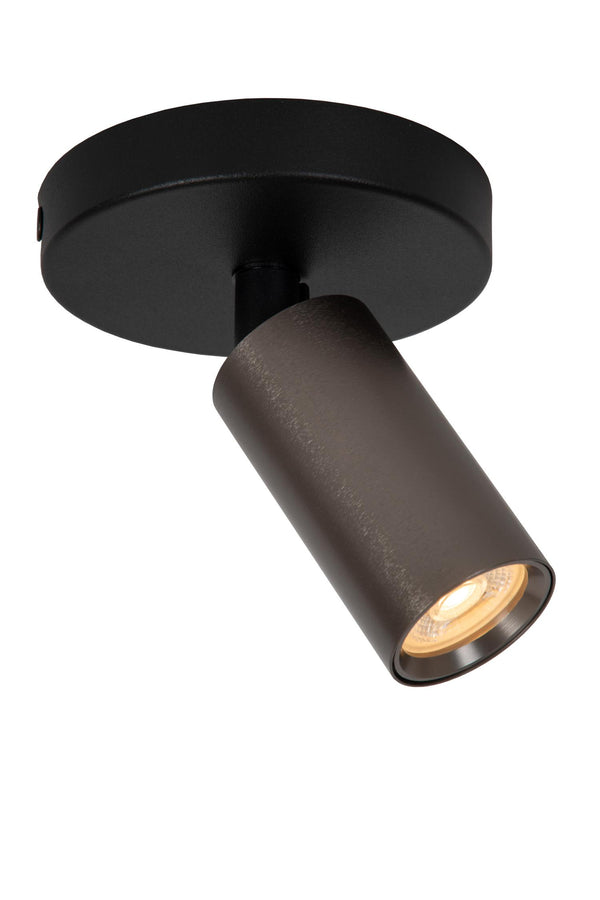 Lucide RITMO plafondspot Ø 10 cm, GU10, koffie