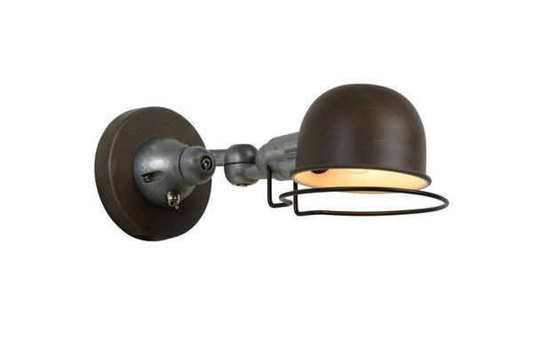 Lucide HONORE wandlamp E14, roestbruin