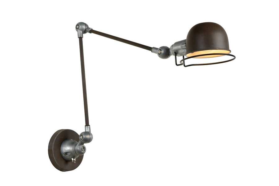 Lucide HONORE wandlamp E14, roestbruin