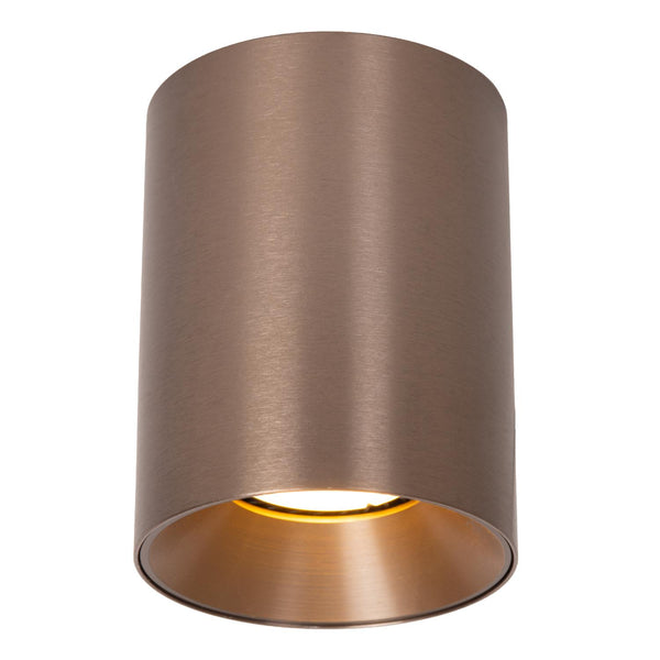Lucide GERTI plafondspot Ø 8 cm, GU10, koffie