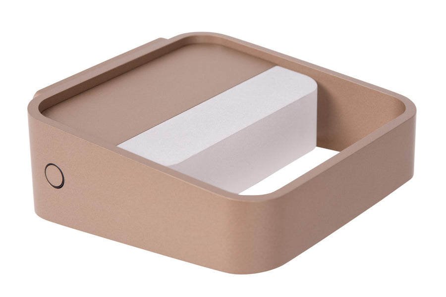 Lucide SILVI oplaadbare LED-wandlamp met dimfunctie 3,7 W, koffie