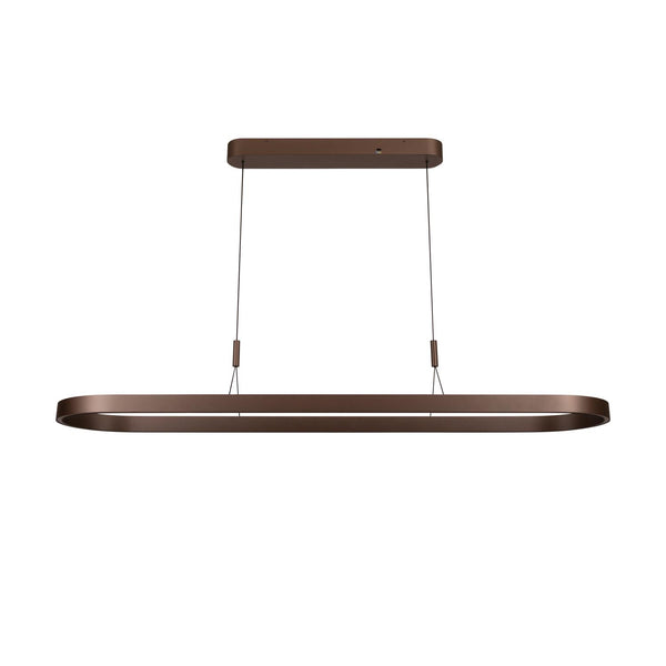 Lucide LIANE dimbare LED-hanglamp 2 × 40 W, 2700–4000 K, roestbruin