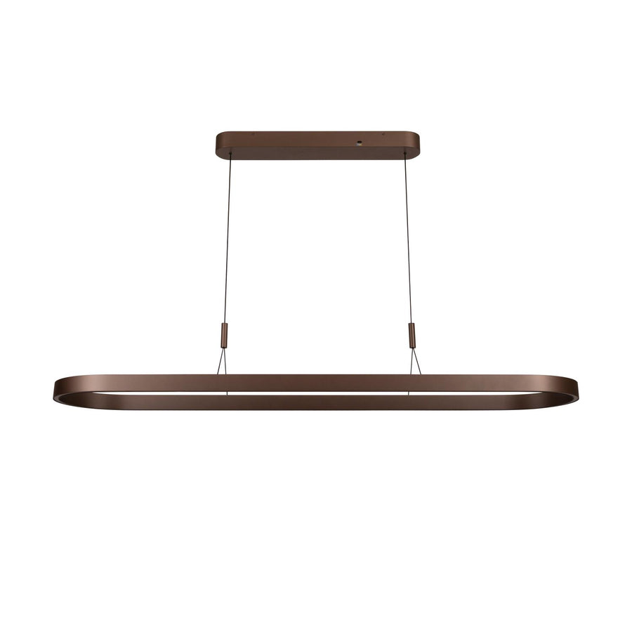 Lucide LIANE dimbare LED-hanglamp 2 × 40 W, 2700–4000 K, roestbruin