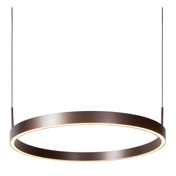 Lucide LIANE dimbare LED-hanglamp 2 × 45 W, 2700–4000 K, roestbruin