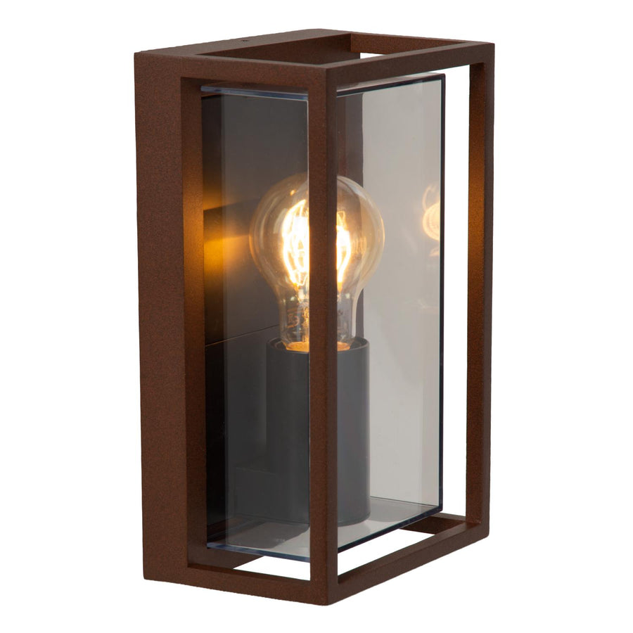 Lucide COZETTE wandlamp voor binnen en buiten E27, IP65, roestbruin