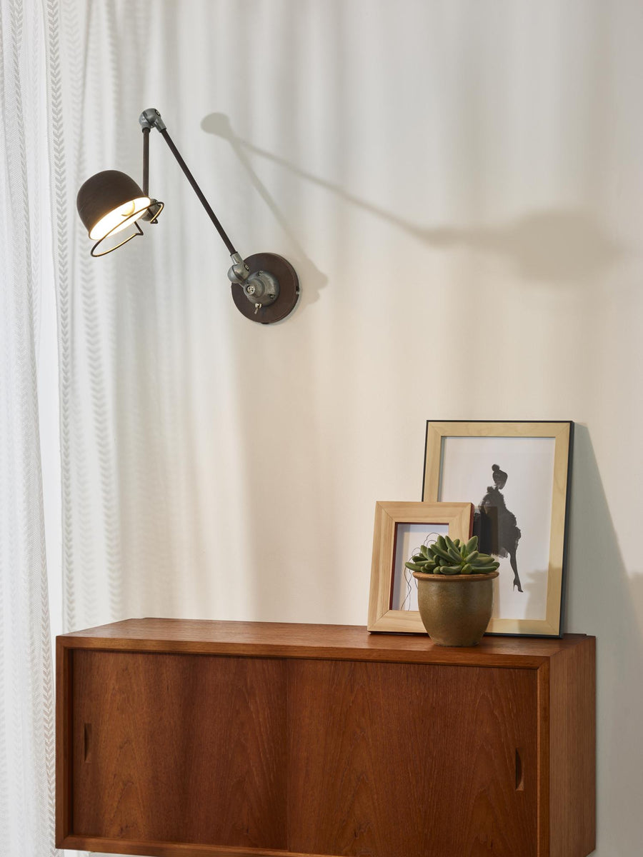 Lucide HONORE wandlamp E14, roestbruin